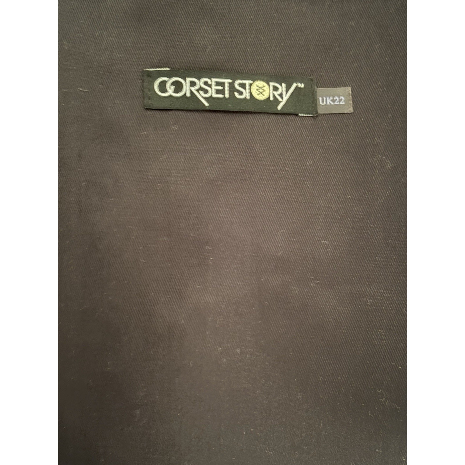 Nwt Corset Story Black Corset Size Uk22/ Us18 Strapless Lace-Up Back — image 6 of 8